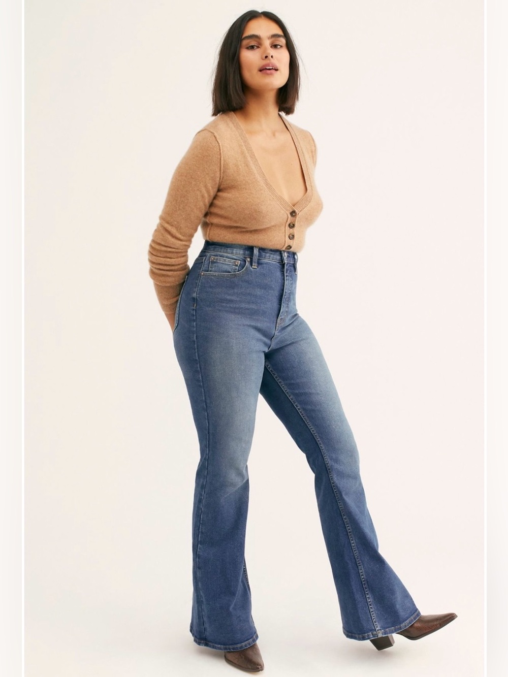 NWOT *altered* CRVY Robyn High-Rise Flare Jeans size 27x30